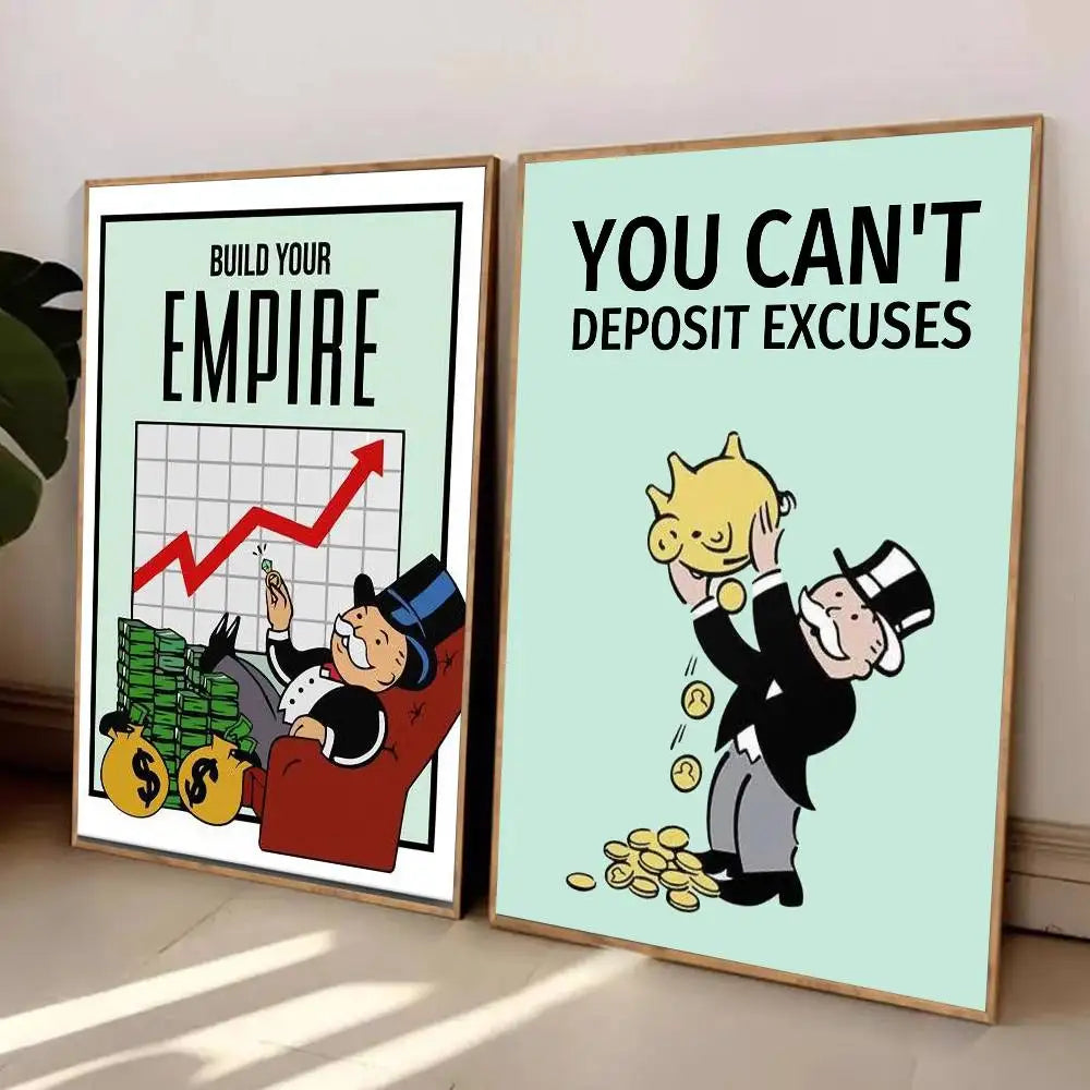 Monopoly "Millionaire Mindset" Wall Art Poster