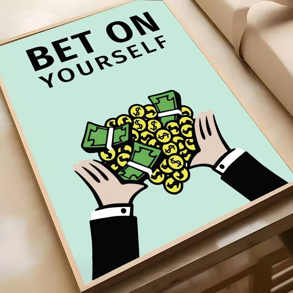 Monopoly "Millionaire Mindset" Wall Art Poster