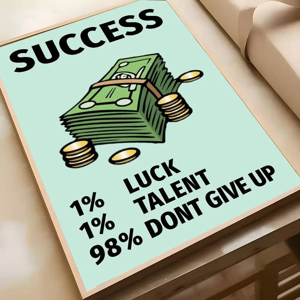 Monopoly "Millionaire Mindset" Wall Art Poster