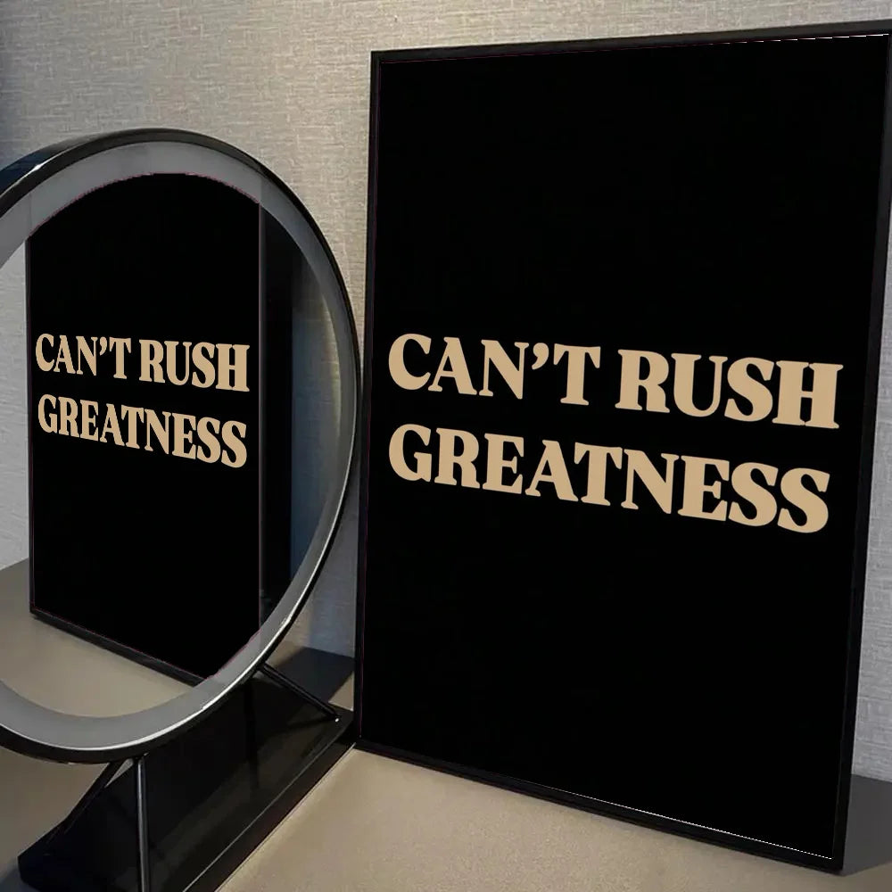 “Money Never Sleeps” Motivational Wall Art Poster