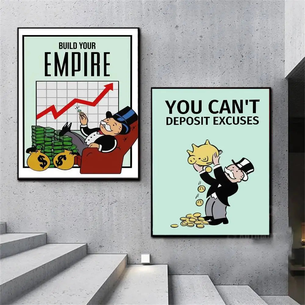 Monopoly "Millionaire Mindset" Wall Art Poster