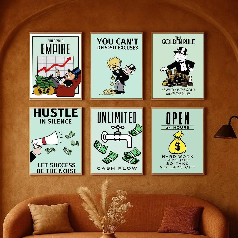 Monopoly "Millionaire Mindset" Wall Art Poster