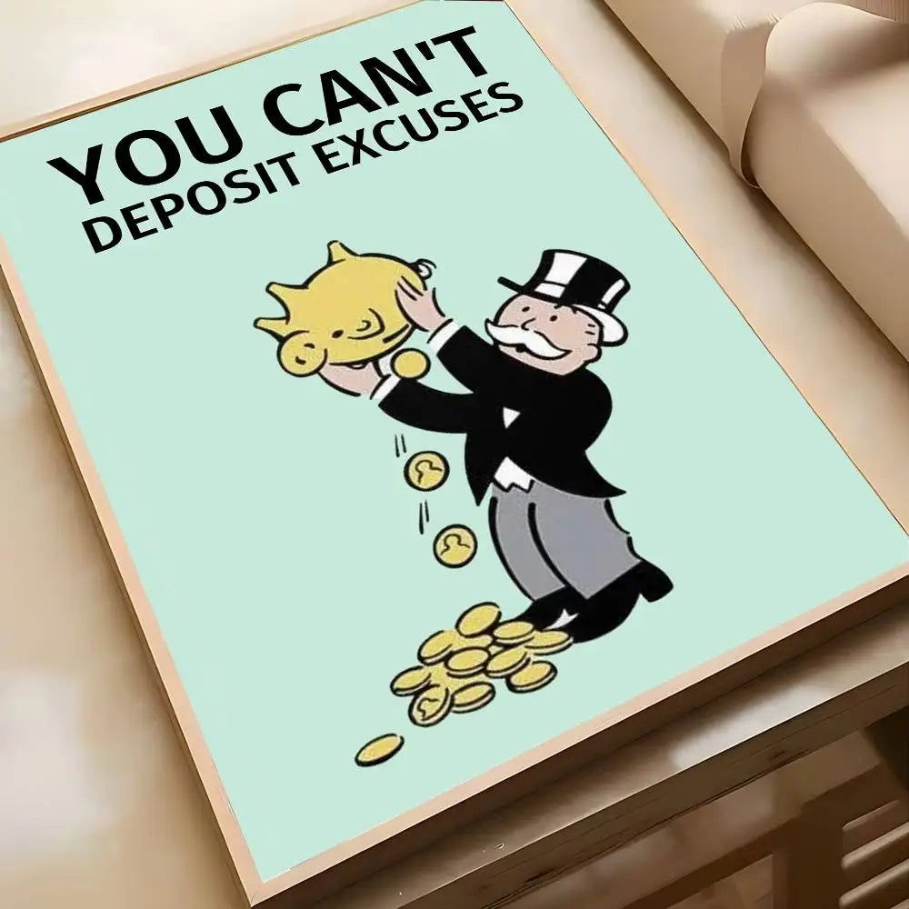 Monopoly "Millionaire Mindset" Wall Art Poster
