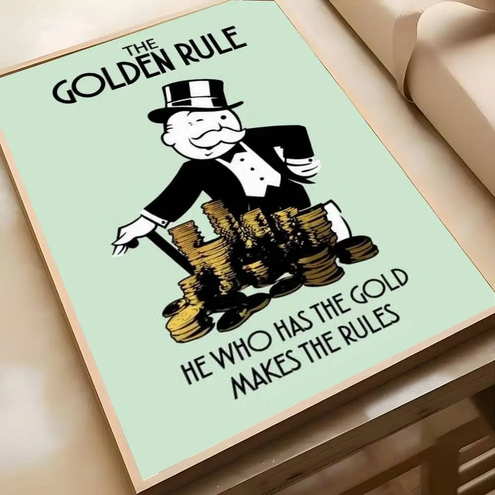 Monopoly "Millionaire Mindset" Wall Art Poster