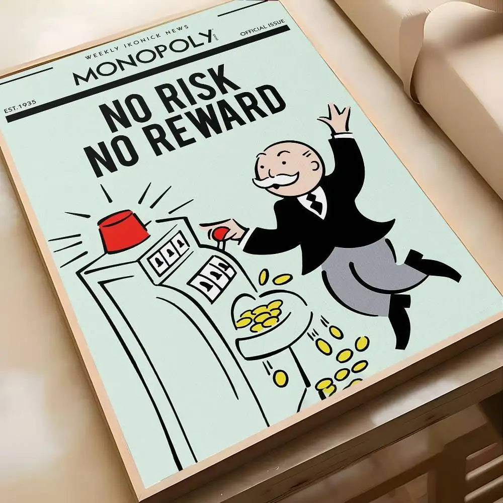 Monopoly "Millionaire Mindset" Wall Art Poster