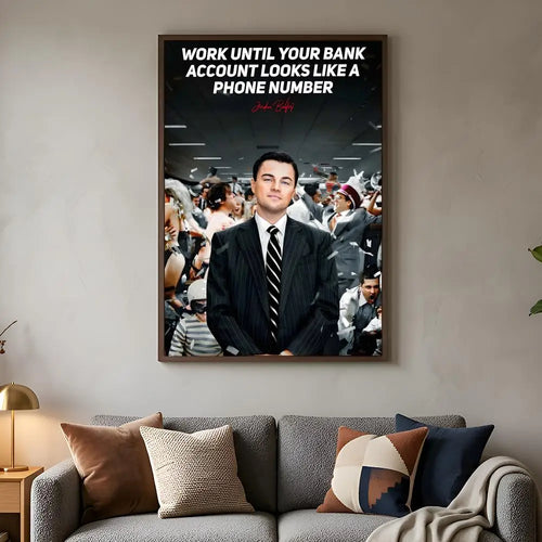The Wolf Of Wall Street "Money Is King" Wall Art Poster