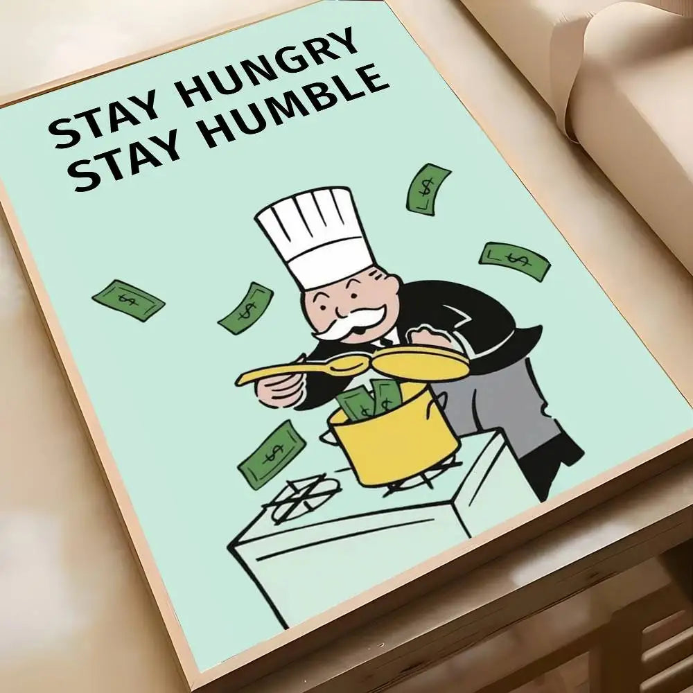 Monopoly "Millionaire Mindset" Wall Art Poster