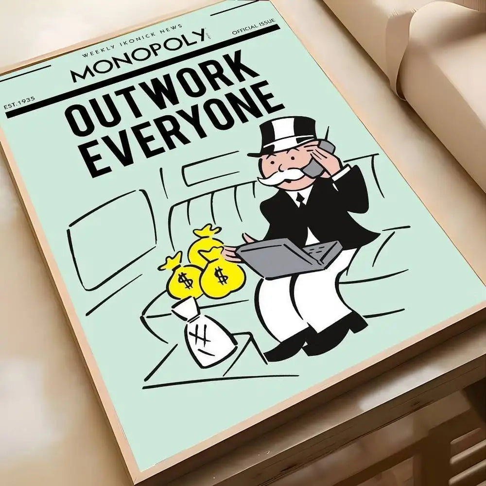 Monopoly "Millionaire Mindset" Wall Art Poster