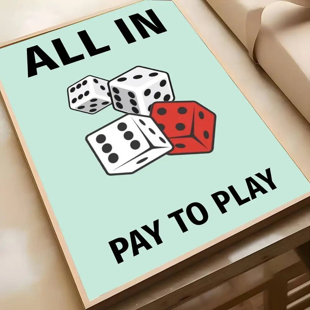 Monopoly "Millionaire Mindset" Wall Art Poster